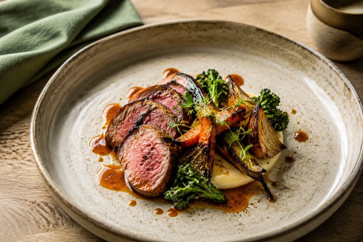 A refined restaurant dish